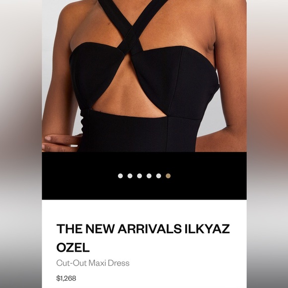 NWT THE NEW ARRIVALS black cut out maxi dress - Picture 10 of 10